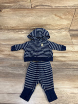 Child of Mine 2pc Striped Jacket & Pants Set Navy sz Preemie