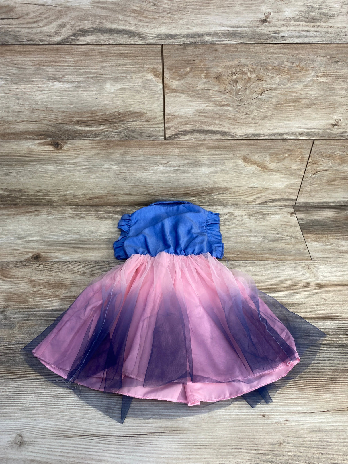 Shein Tulle Ruffle Dress Blue sz 12-18m