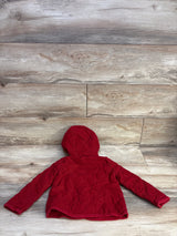Carter's Corduroy Hooded Quilted Jacket Red sz 24m
