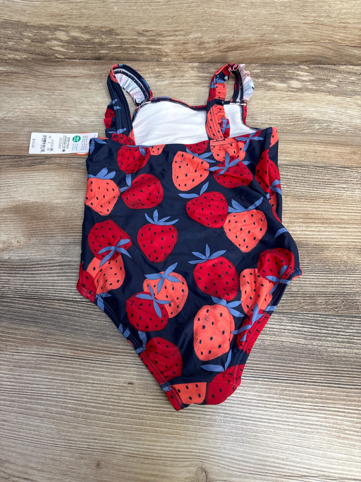 NEW Just One You Strawberry Print Swimsuit Navy sz 5T - Me n Mommy To Be