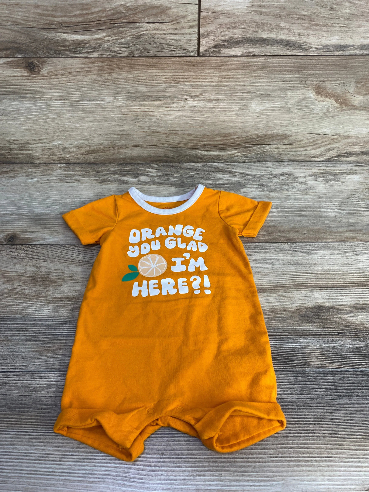 Cat & Jack Shortie Romper Orange sz 0-3m