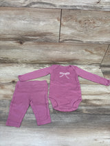 Just One You 2pc Bodysuit & Pants Set Pink sz 3m
