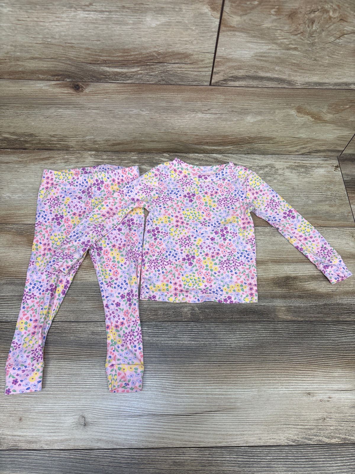 Wonder Nation 2pc Pajama Set Pink sz 18m