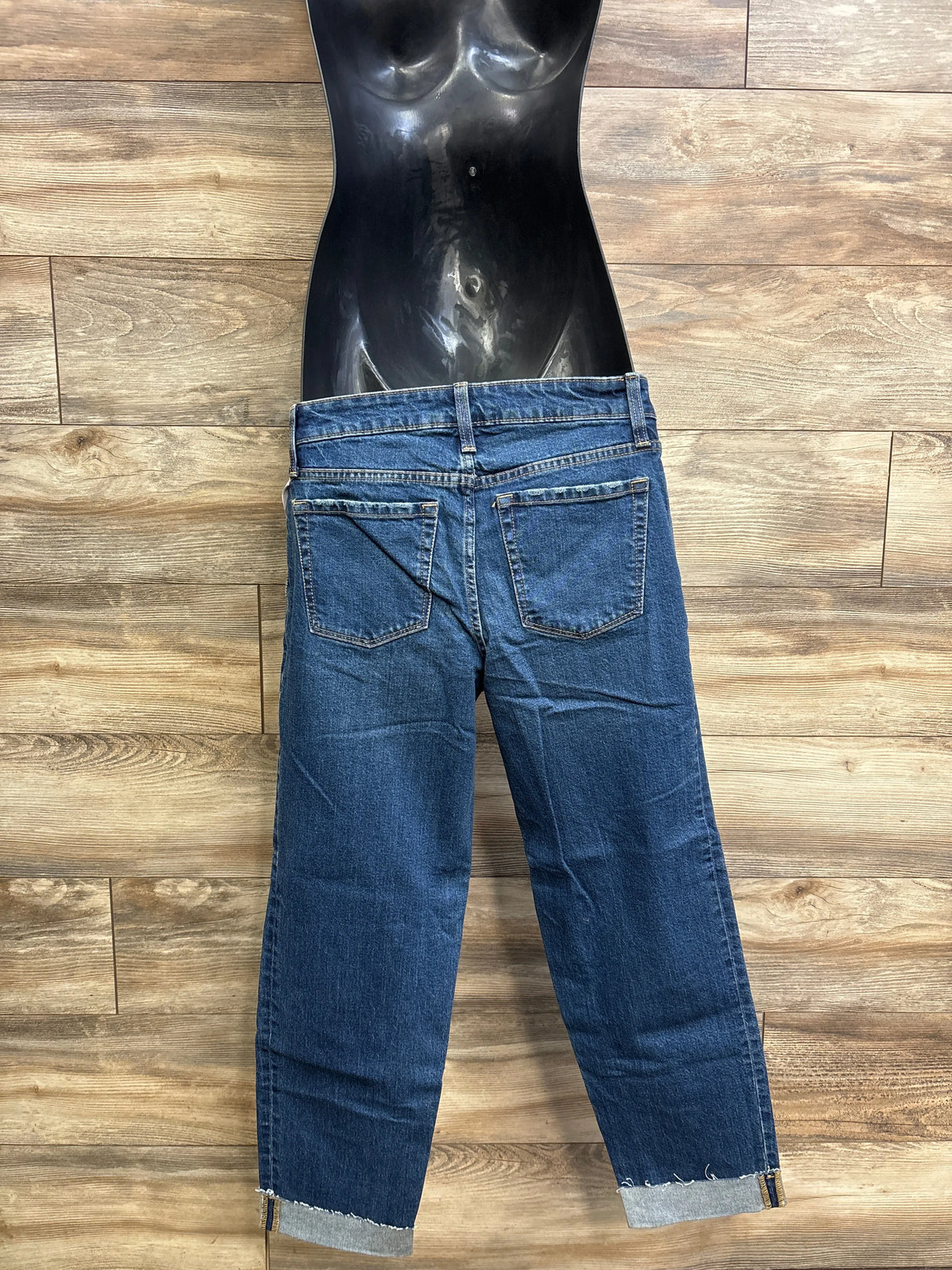 NEW Isabel Maternity Side Panel 90s Straight Jeans Blue sz Small (4)