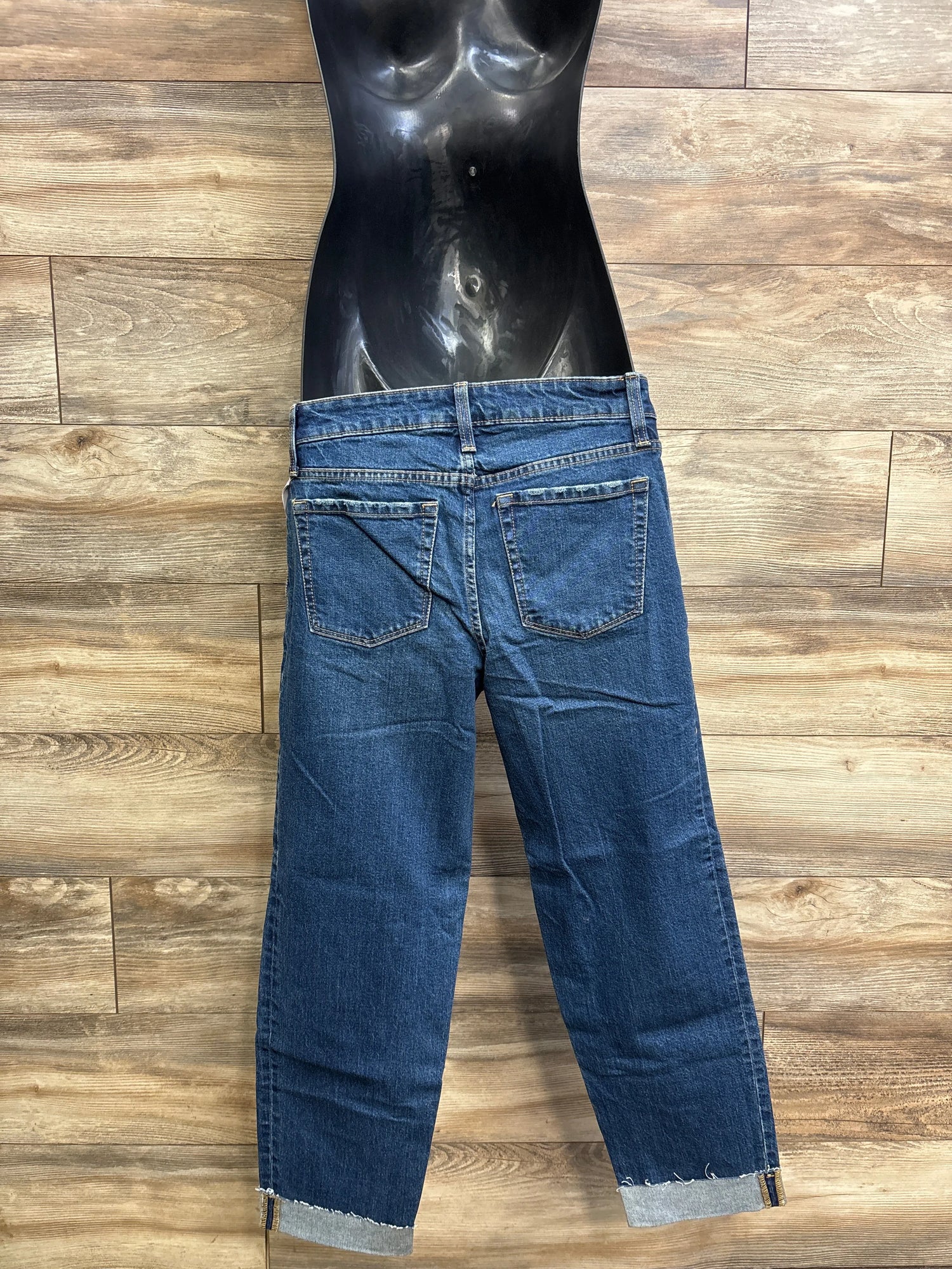 NEW Isabel Maternity Side Panel 90s Straight Jeans Blue sz Small (4)