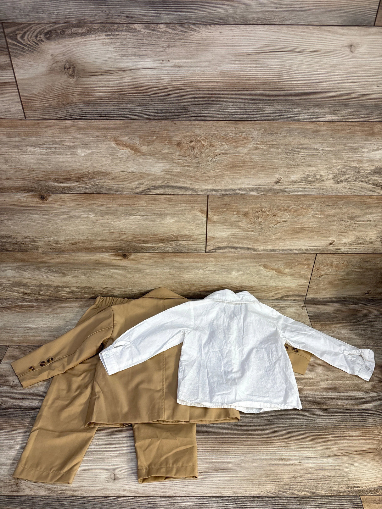 Sangtree 3pc Gentleman Suit Set Beige sz 2-3T
