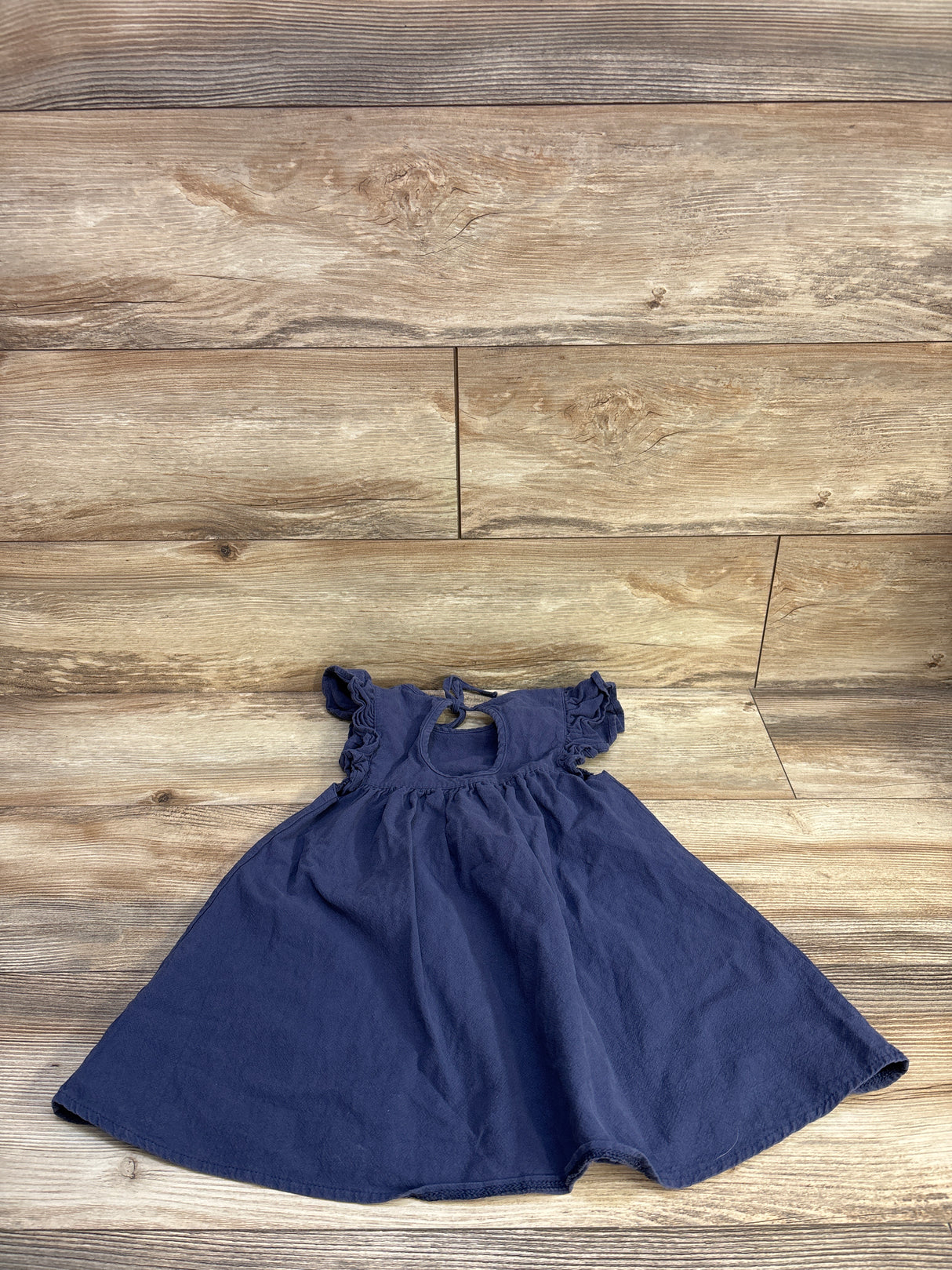 Flutter Sleeve Dress Blue sz 3/4T