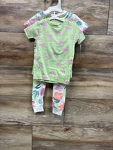 NEW Just One You 4pc Pajama Set Green/White sz 12m