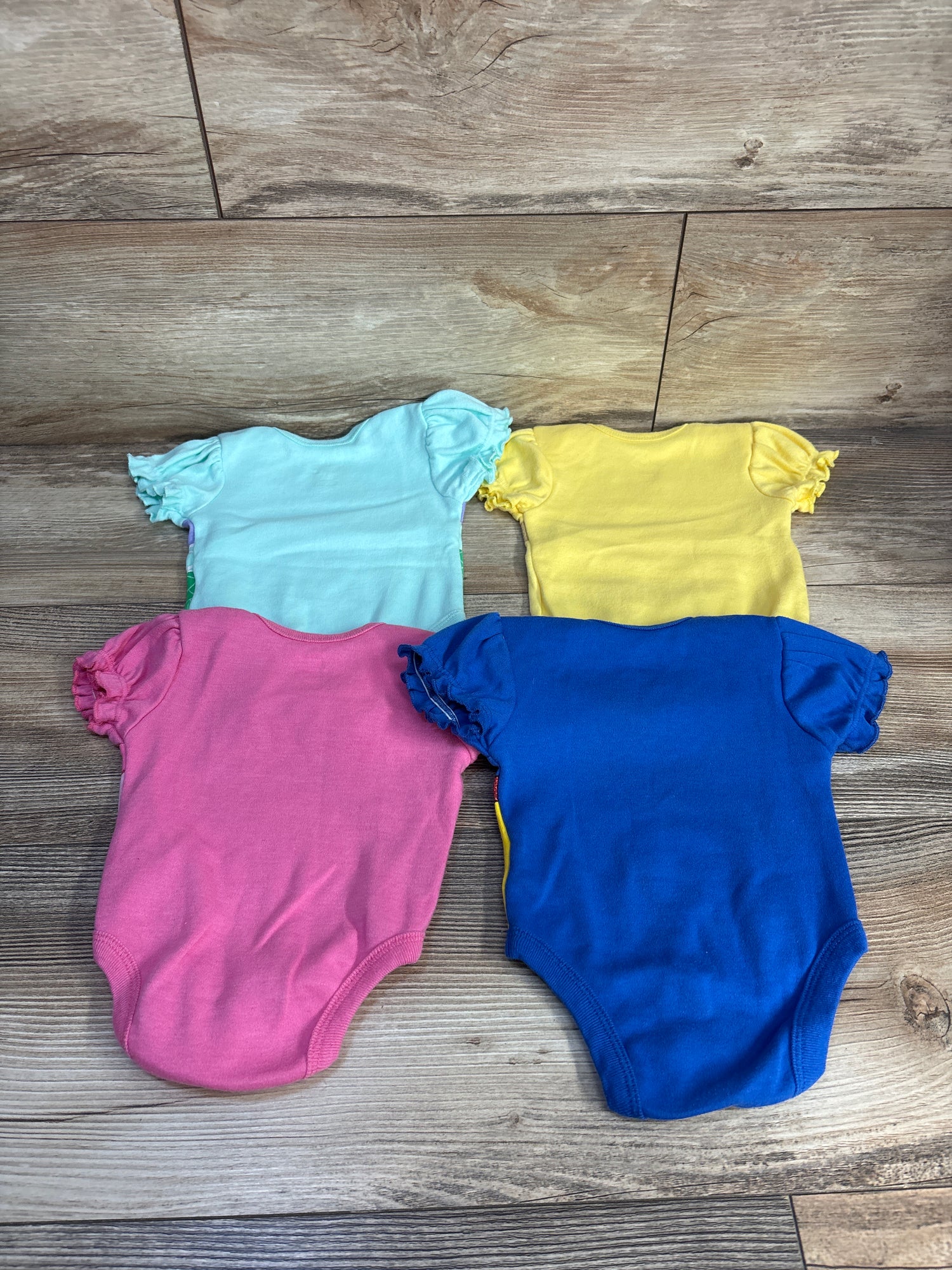 Disney Baby 4pk Princess Bodysuits Blue sz 0-3m