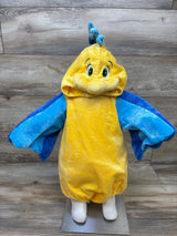 Disney 2pc The Little Mermaid Flounder Costume Yellow sz 12/18m