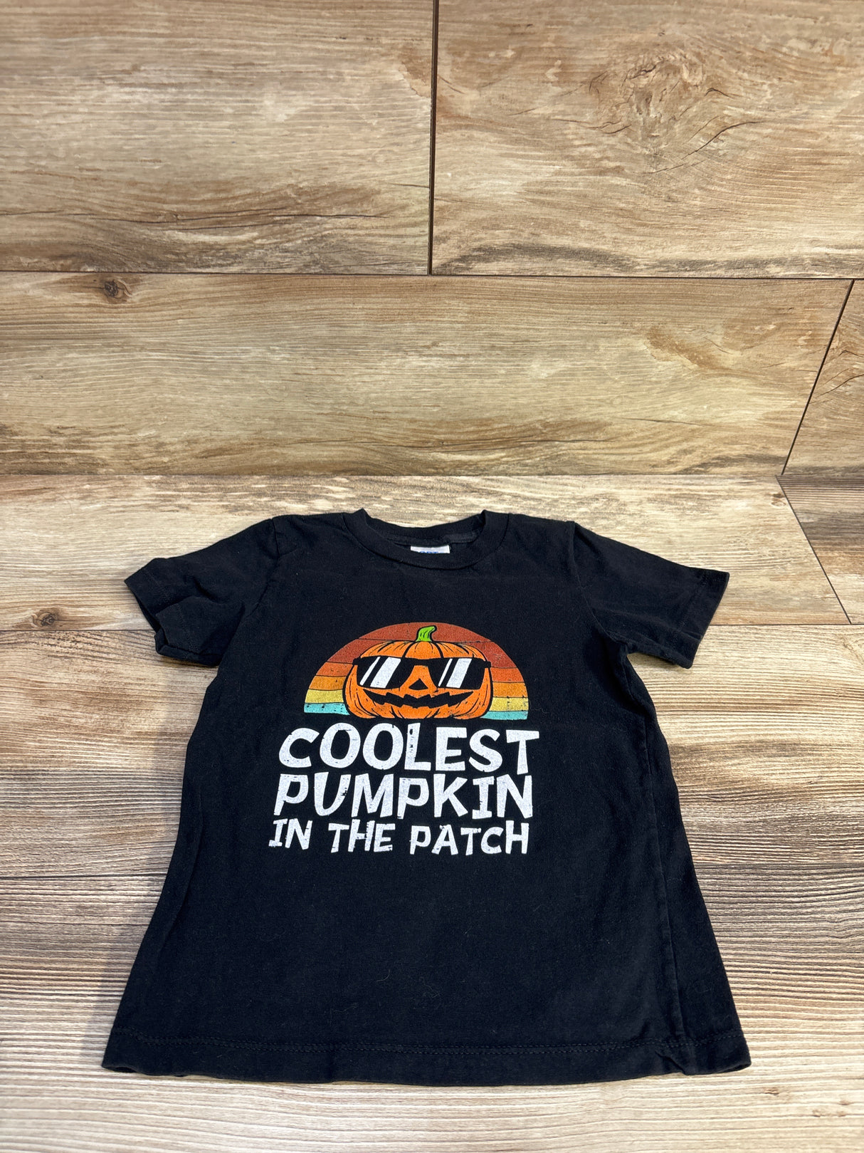 Port & Company 'Coolest Pumpkin In The Patch' Shirt Black sz 4T