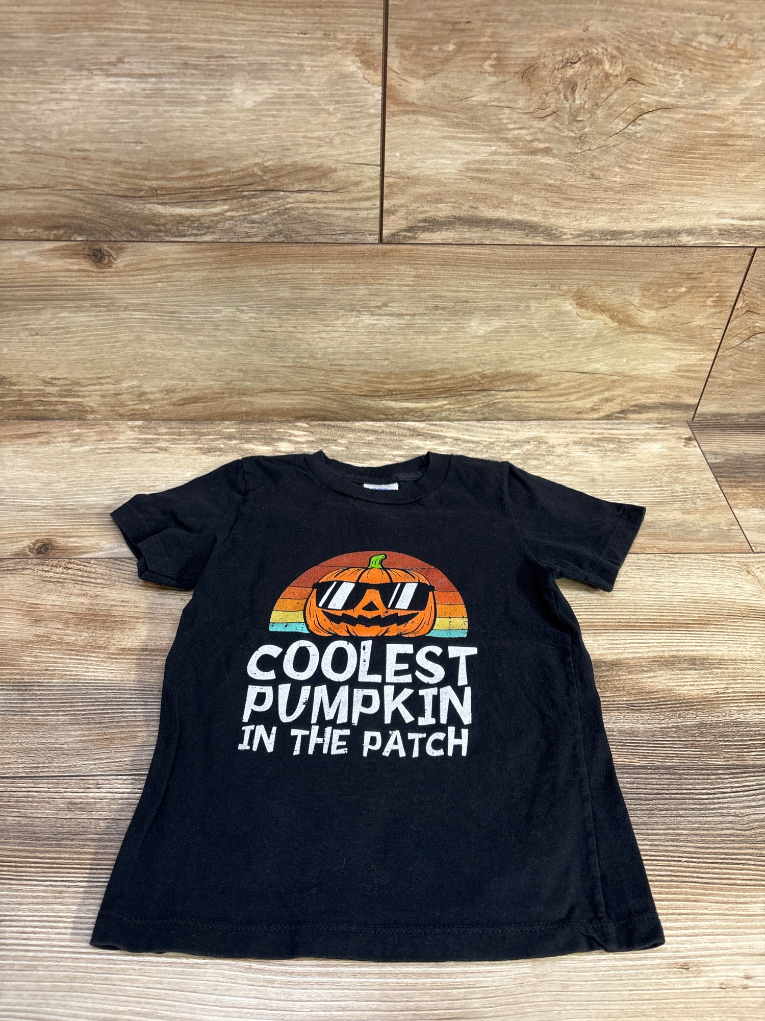 Port & Company 'Coolest Pumpkin In The Patch' Shirt Black sz 4T