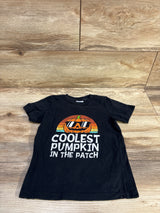 Port & Company 'Coolest Pumpkin In The Patch' Shirt Black sz 4T