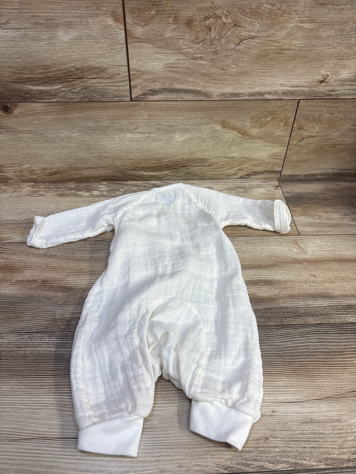 Under The Nile Organic Muslin Kimono Coverall Ivory sz 3-6m