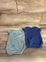 Rene Rofe 2pk Bodysuits Blue sz 0-3m