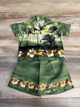 Winnie Fashion 2pc Button Up Shirt & Shorts Green sz 12m - Me n Mommy To Be