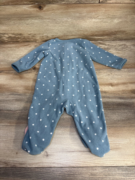 Just One You Polka Dot Blanket Sleeper Blue sz 6m - Me n Mommy To Be