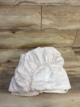 Pottery Barn Kids Organic Crib Fitted Sheet Pink Polk Dots