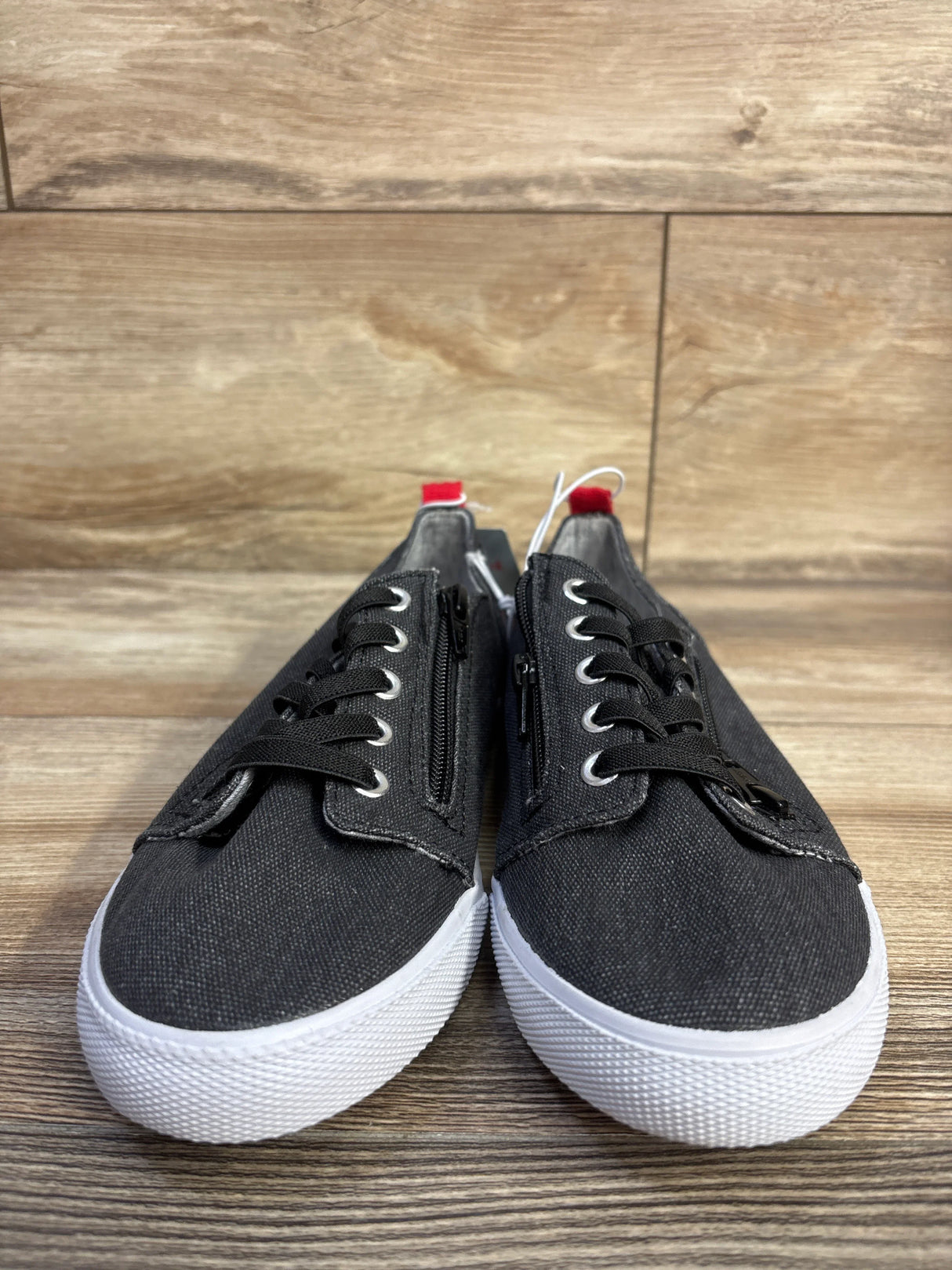 NEW Cat & Jack Lucian Double Zipper Sneakers Grey sz 4Y