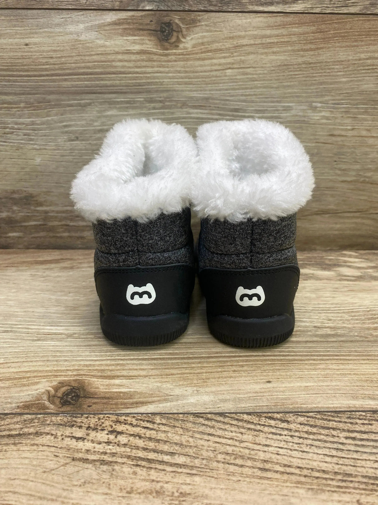 BMCiTYBM Toddler Faux Fur Snow Boots Black Sz 4c