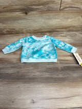 NEW Cat & Jack Tie Die Sweatshirt Blue sz 0-3m - Me n Mommy To Be