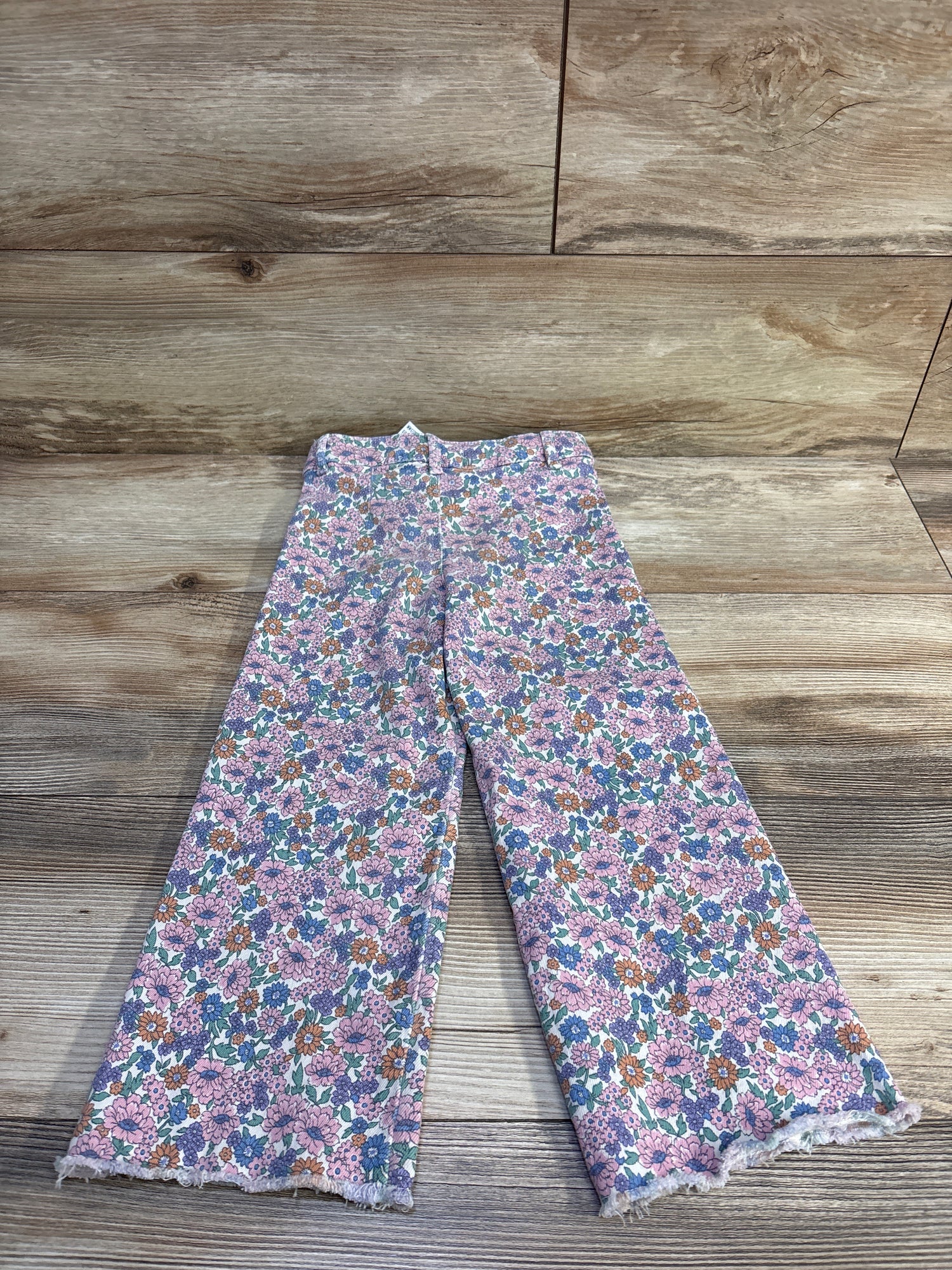 Zara Floral Jeans White sz 3-4T