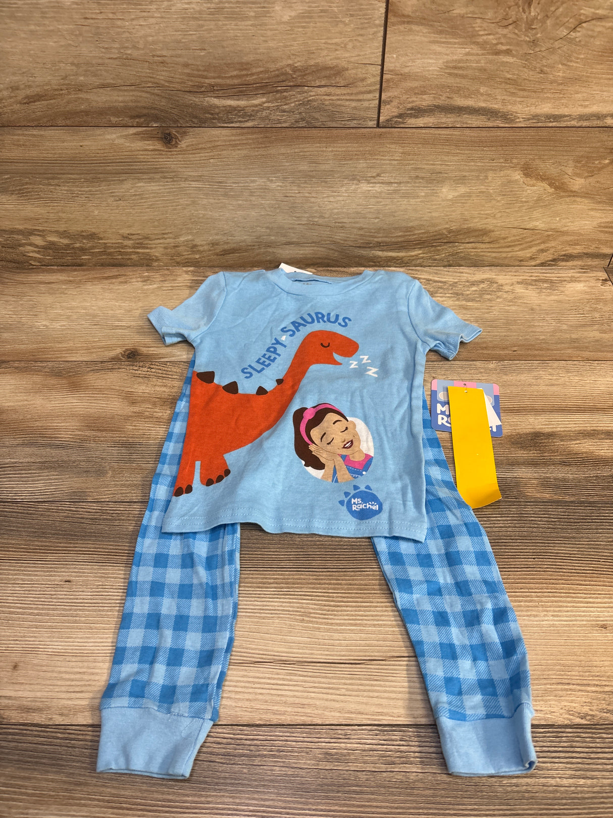 NEW Ms Rachel 2pc Sleepy-Saurus Pajama Set Blue sz 4T