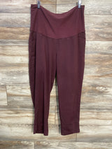 Old Navy Maternity Quick Dry Pants Burgundy sz Large