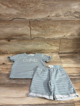 Calvin Klein 2pc Shirt & Shorts Set Green sz 4T