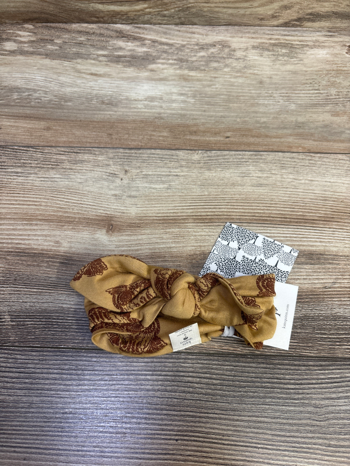 NEW Kate Quinn Knot Top Headband in Patina Owl sz 0-6m