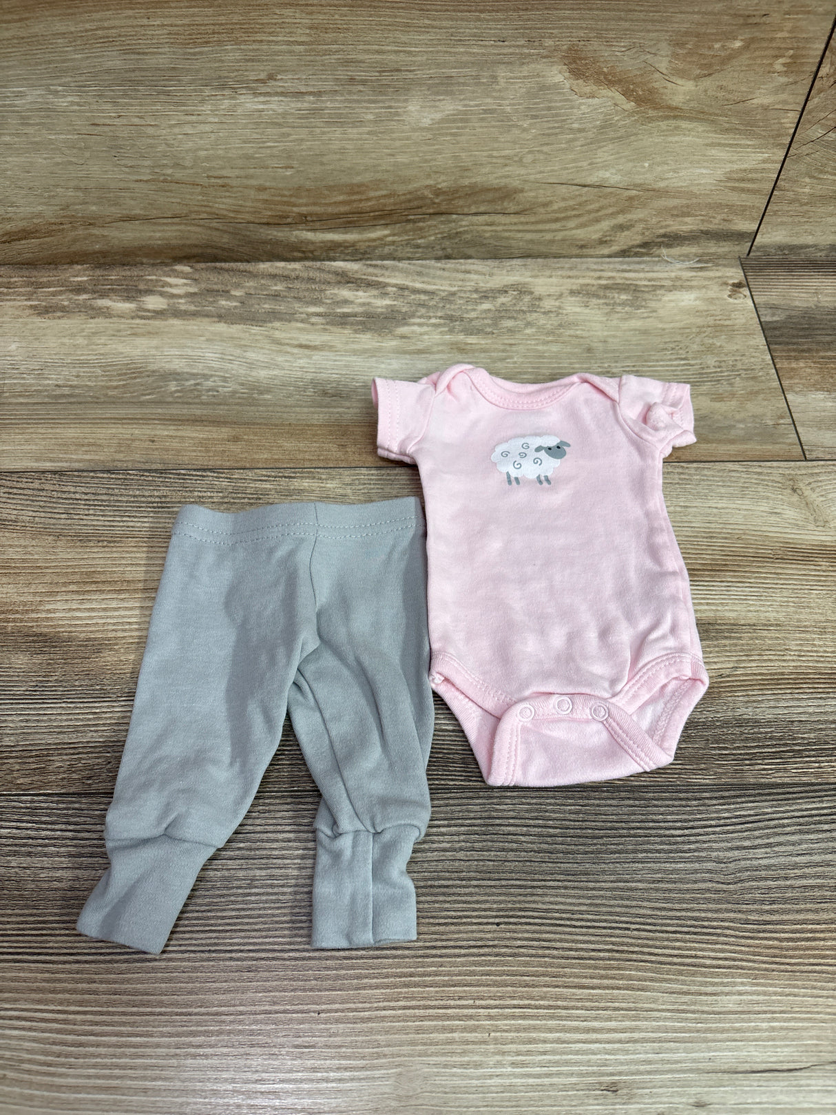 Luvable Friends 2pc Bodysuit & Pants Set Pink sz Preemie