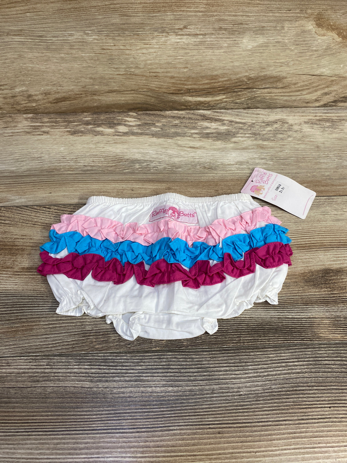 NEW RuffleButts Ruffle Bloomers White sz 2-3T