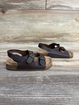 Old Navy Faux-Leather Double-Buckle Sandals Brown sz 4/5c