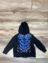 Marvel Black Panther Full Zip Hoodie Black sz 12m