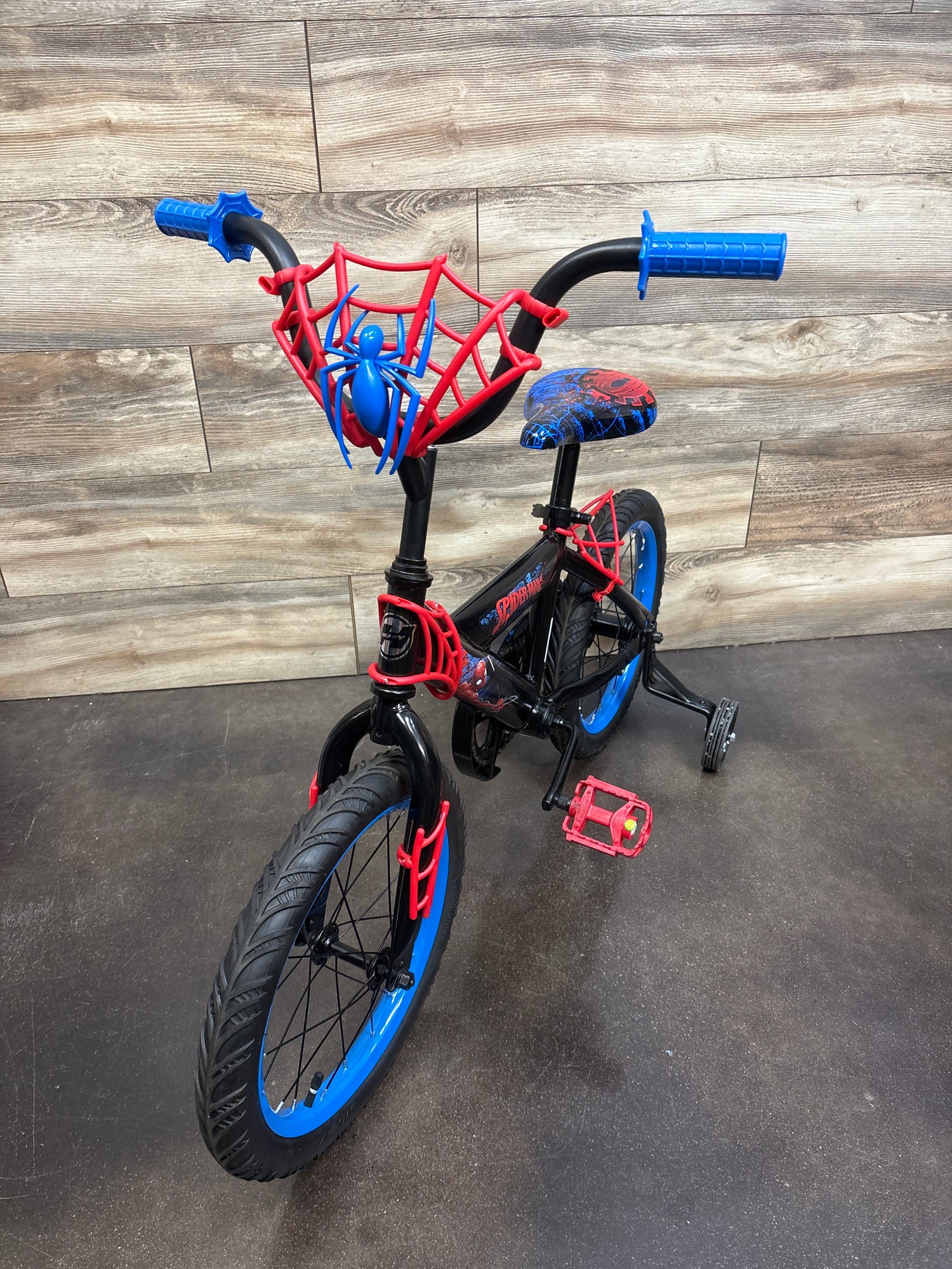 Huffy Marvel Spider-Man 16'' Kids Bike with Training Wheels