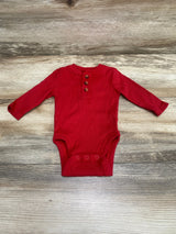 Jumping Beans Henley Bodysuit Red sz Newborn