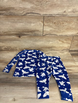 Cat & Jack 2pc Velour Pajama Set Navy Blue sz 18m