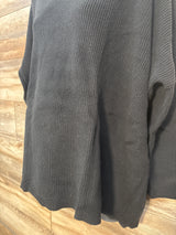NWOT Gap Maternity V-Neck Sweater in True Black sz Medium