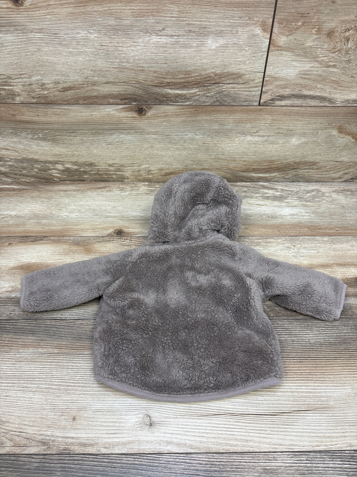 H&M Faux Fur Zip-Up Jacket Brown sz Newborn