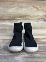 Baby Sock Shoes with Soft Rubber Sole Black Sz 6/7c