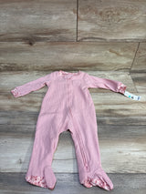 NEW Carter's Waffle Knit Sleeper Pink sz 9m