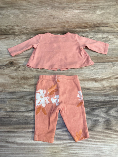 Carter's 2pc Long Sleeve Top & Leggings Pink sz Newborn - Me n Mommy To Be