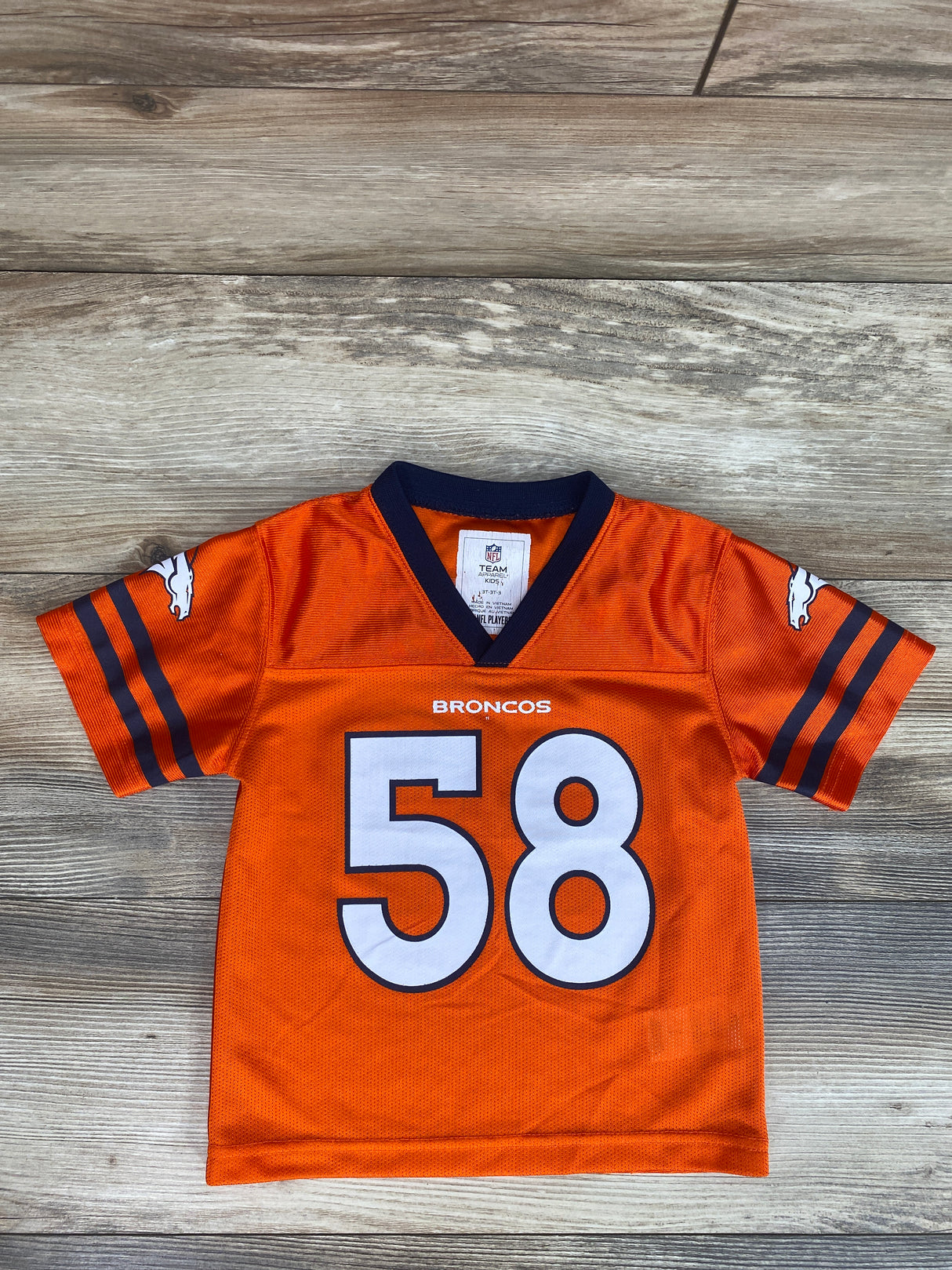 NFL Team Broncos #58 Miller Retired Jersey Orange sz 3T