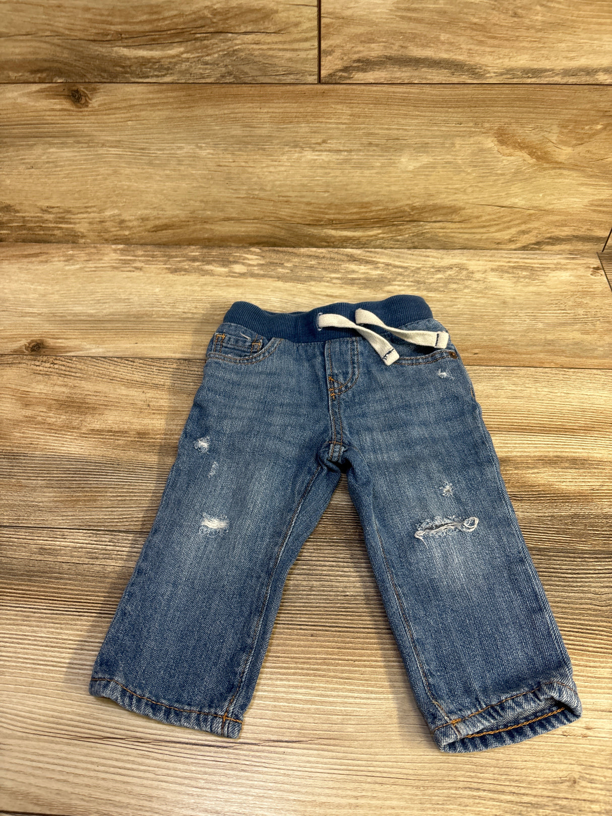 Baby Gap Drawstring Slim Jeans Blue sz 12-18m
