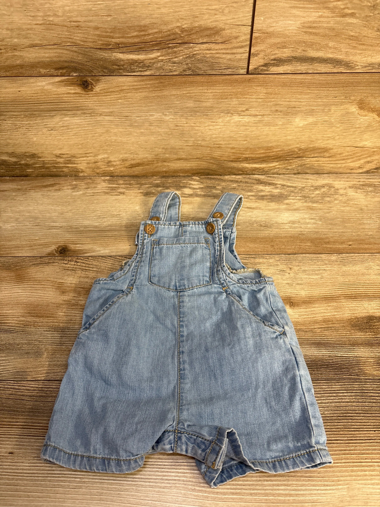 Little Planet Organic Chambray Shortalls Blue sz 9m
