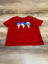 Wonder Nation Ice Cream Shirt Red sz 18m