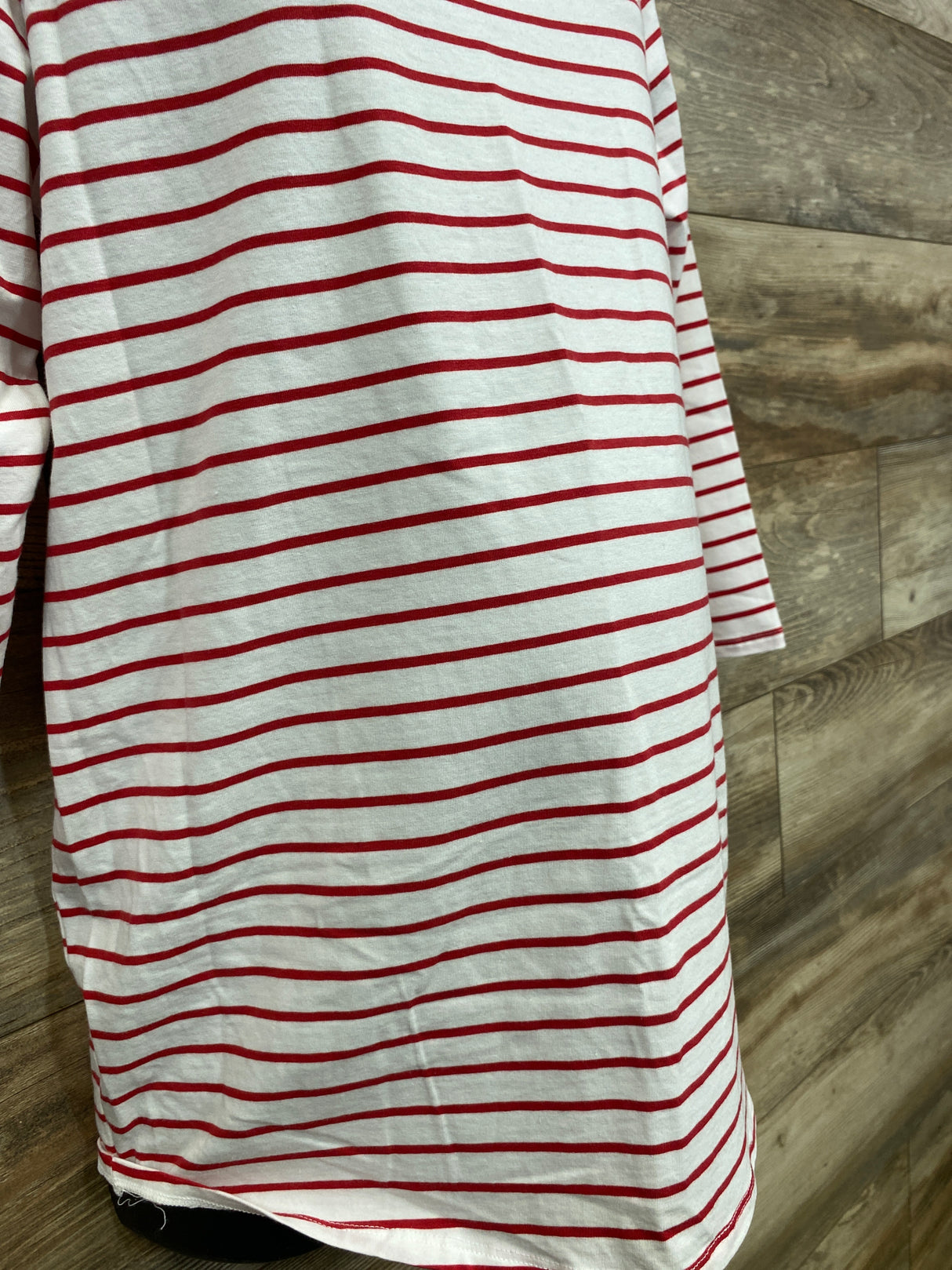 NEW Isabel Maternity Striped Long Sleeve Shirt White sz XL