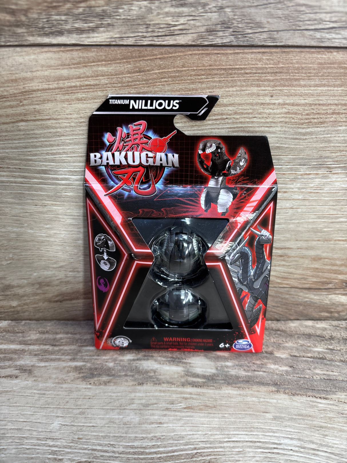 NEW Bakugan Titanium Nillious Action Figure, Black
