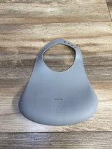 Parent's Choice 'Live Love Grow' Silicone Bib, Carrot Grey