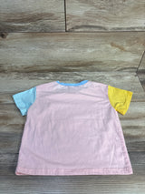 Shein Color Block Shirt Mint sz 2-3T